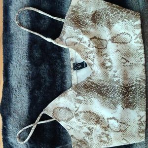 Windsor Snake print crop top size medium